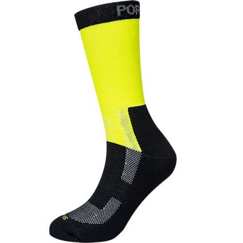 Ľahké Hi-Vis ponožky, žltá