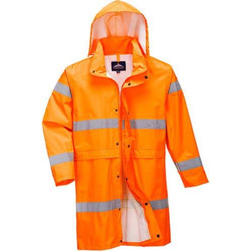 Hi-Vis nepremokavá bunda 100cm, oranžová