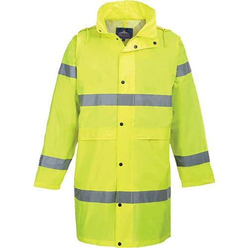 Hi-Vis nepremokavá bunda 100cm, žltá