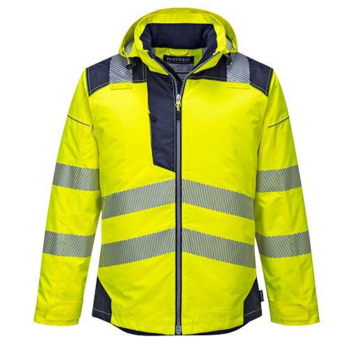 PW3 Hi-Vis Zimná bunda, modrá/žltá