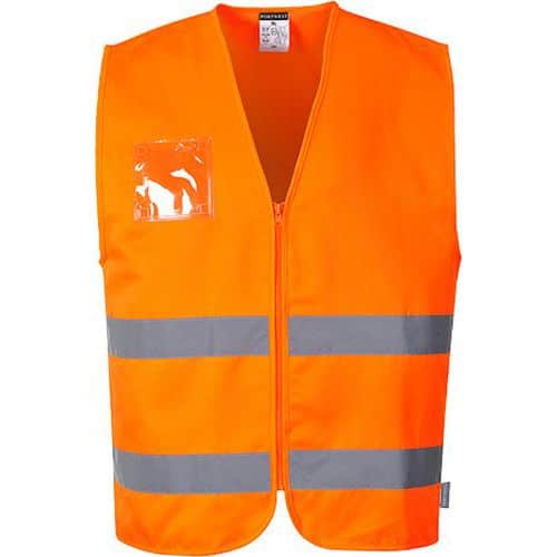 Reflexná vesta Hi-Vis Polybavlna, oranžová