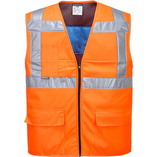 High Vis chladiaca vesta, oranžová