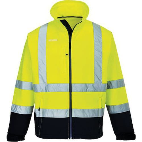 Vetrovka Softshell Hi-Vis (3L), modrá/žltá