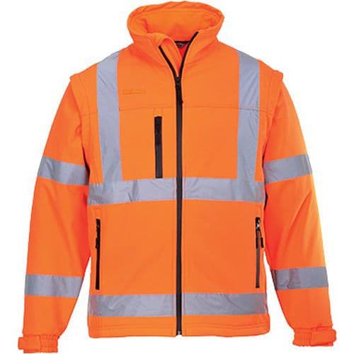 Vetrovka Hi-Vis Softshell, oranžová