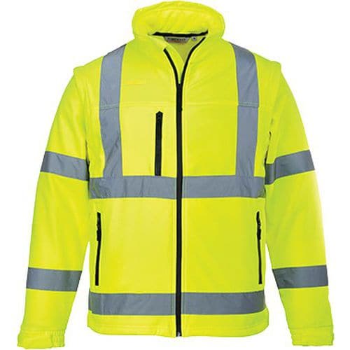 Vetrovka Hi-Vis Softshell, žltá