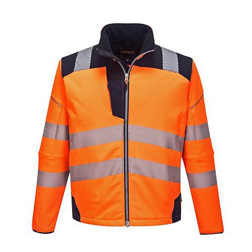 PW3 Hi-Vis Softshell bunda, modrá/oranžová