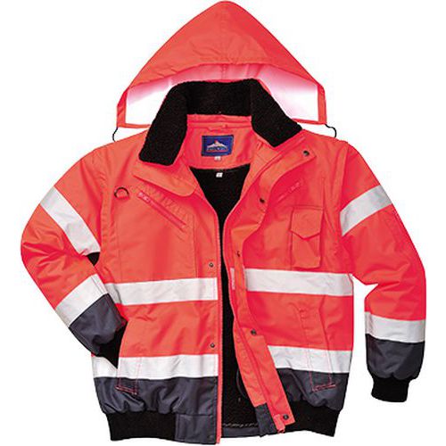 Vetrovka Hi-Vis Bomber, červená