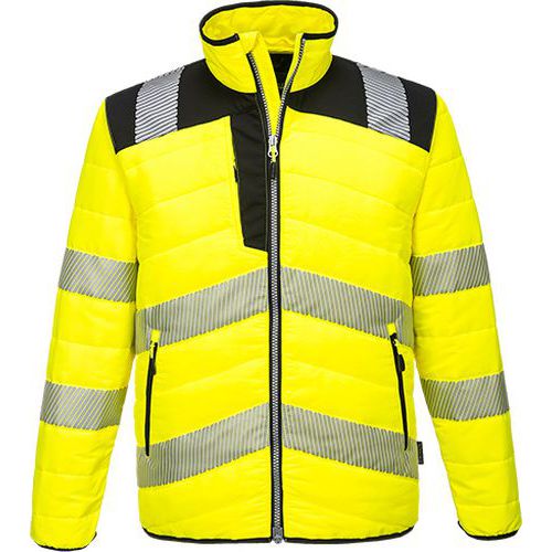 PW3 Hi-Vis Baffle bunda, čierna/žltá