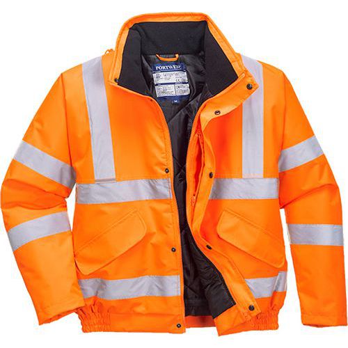 Hi-Vis bomber bunda RIS, oranžová