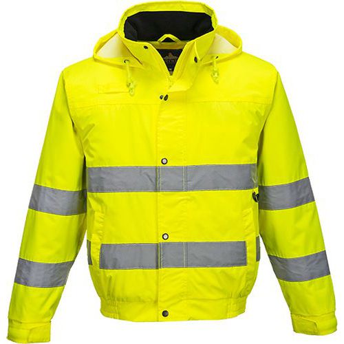 Hi-Vis Lite Bomber Bunda, žltá