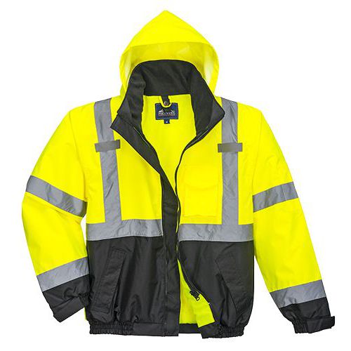 Hi-Vis Premium 3v1 bunda, čierna/žltá