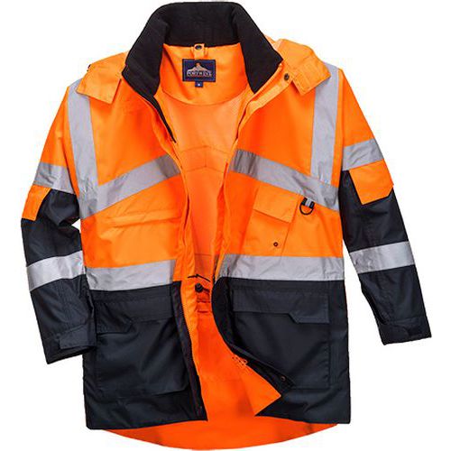 Vetrovka Hi-Vis 2 Tone, modrá/oranžová