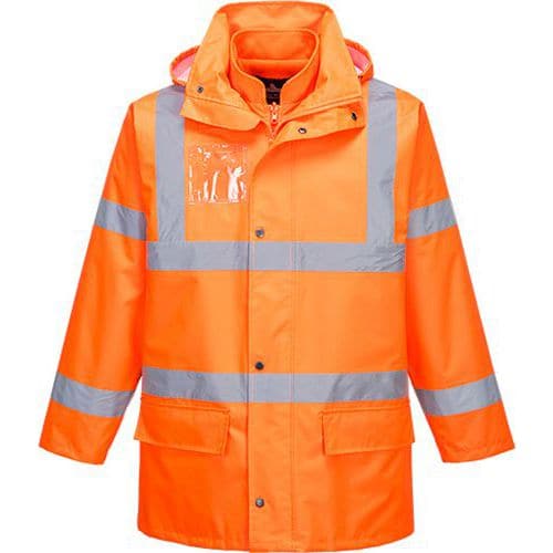 Hi-Vis Essential 5-in-1 bunda, oranžová