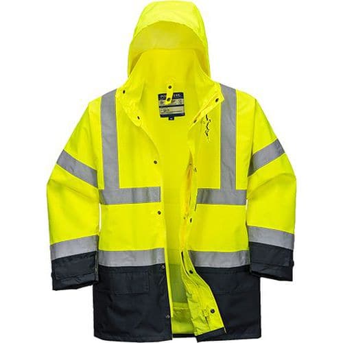 Vetrovka 5v1 Hi-Vis Executive, modrá/žltá