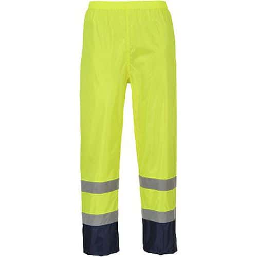 Nohavice Hi-Vis Classic Rain, modrá/žltá