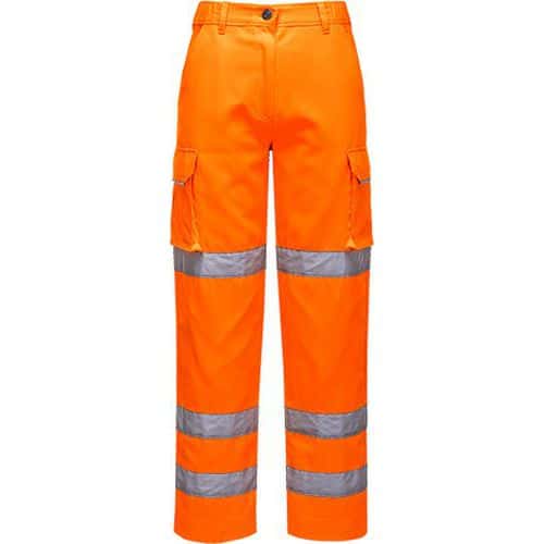 Dámske reflexné Hi-Vis nohavice, oranžová