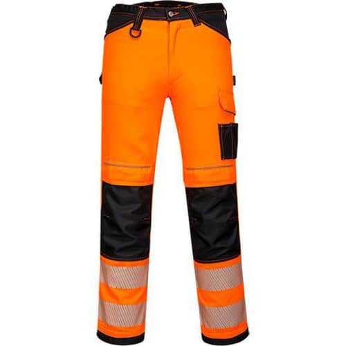 PW3 Hi-Vis Pracovné nohavice, čierna/oranžová