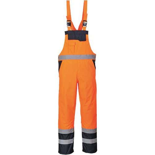 Reflexné nohavice na traky Hi-Vis- zateplené, oranžová