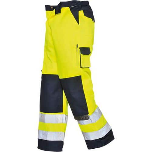 Nohavice Lyon Hi-Vis, modrá/žltá