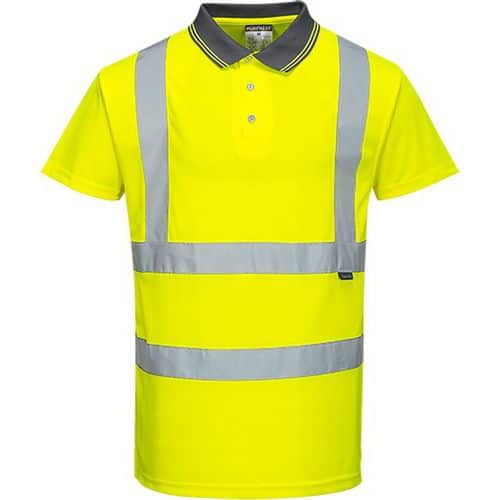 Polokošeľa Hi-Vis s krátkym rukávom, žltá