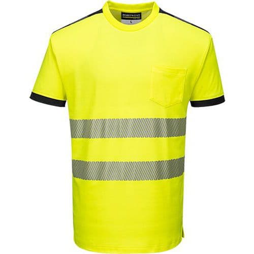 PW3 Hi-Vis tričko, čierna/žltá