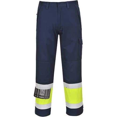 Nohavice Hi-Vis Modaflame, modrá/žltá