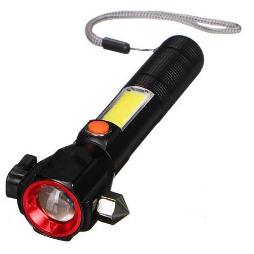 Svietidlo do auta bezpečnostné s magnetom CAR LAMP SAFETY, 300 lm, COB LED, USB SIXTOL