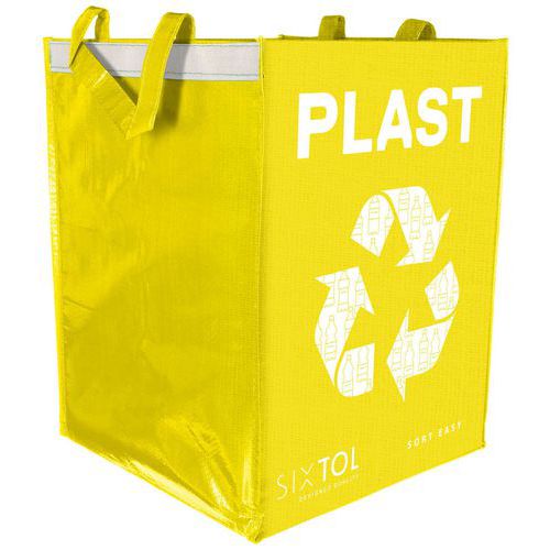 Taška na triedený odpad SORT EASY PLASTIC, 30x30x40cm, 36l SIXTOL