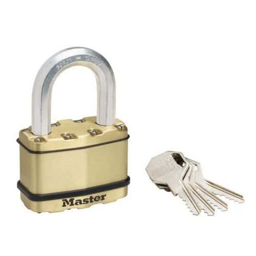 Mosadzný visiaci zámok Master Lock Excell 64mm