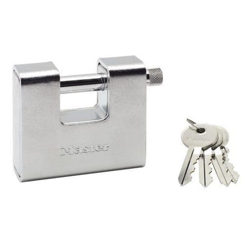 Obdĺžnikový visiaci zámok Master Lock pre zvýšenú ochranu 80mm