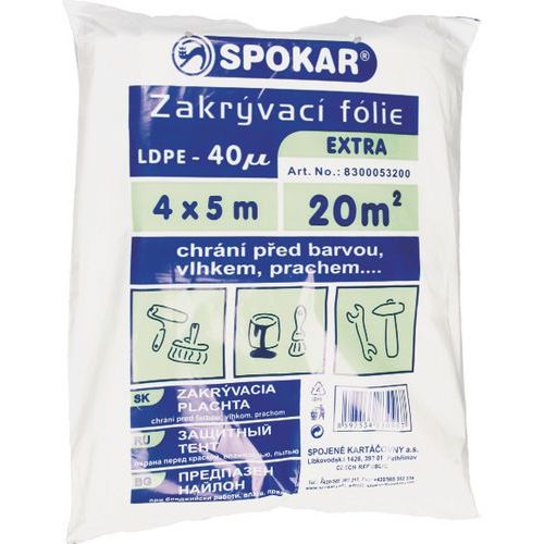 Zakrývacia fólia, LDPE, 4 x 5 m