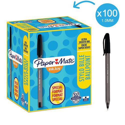 Guľôčkové perá Paper Mate InkJoy, 100 ks