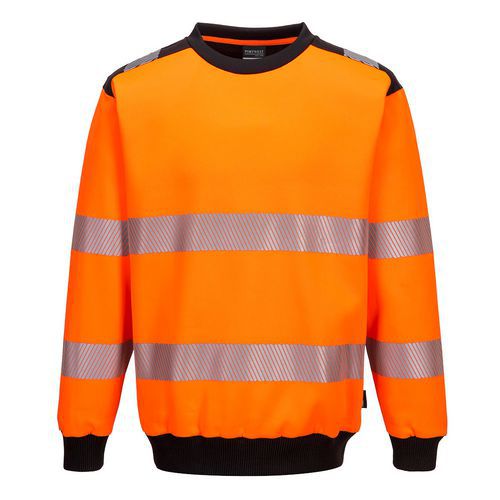 PW3 Hi-Vis mikina, čierna/oranžová