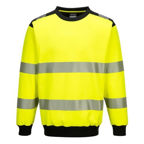 PW3 Hi-Vis mikina, čierna/žltá