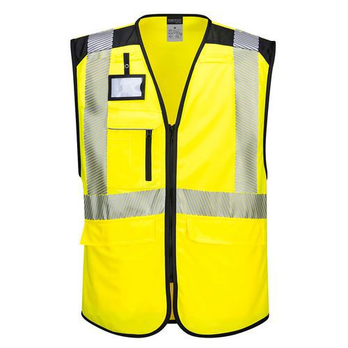 PW3 Hi-Vis Executive Vesta, čierna/žltá