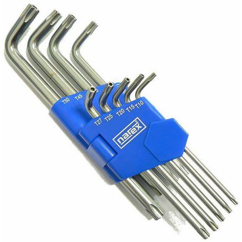 Súprava kľúčov 9dielna TORX s otvorom TT10-50, NAREX 443000341