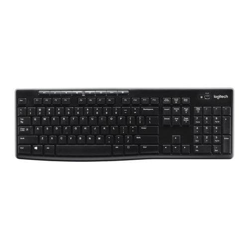 Multimediálna bezdrôtová klávesnica Logitech K270, CZ, čierna