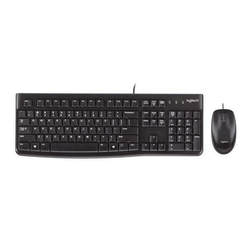 Súprava klávesnice a myši Logitech MK120, CZ/SK, čierna