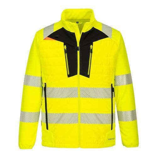 DX4 Hi-Vis Hybridná Baffle bunda, čierna/žltá