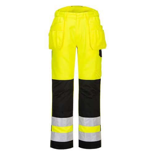 PW2 Hi-Vis nohavice, čierna/žltá