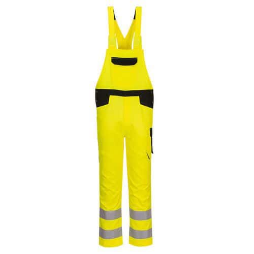 Nohavice na traky PW2 Hi-Vis, čierna/žltá