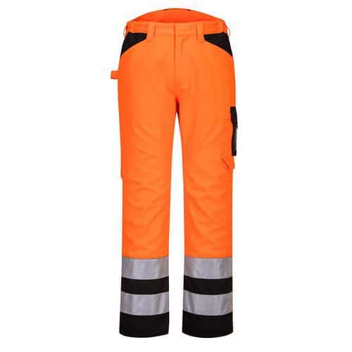 Servisné nohavice PW2 Hi-Vis, čierna/oranžová